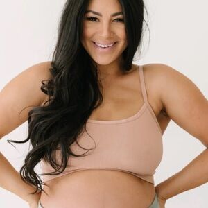 Adjustable Adore style Maternity & Nursing Bralette. Easy pull down nursing bra